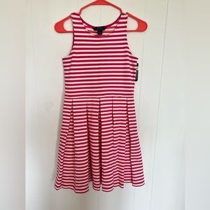 New Polo Ralph Lauren Girls Striped Dress - Size 12/14